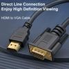 FONKEN HDMI-папа-VGA-папа 1080P 60 Гц HDMI-совместимый кабель-VGA адаптер цифро-аналоговый для ноутбука