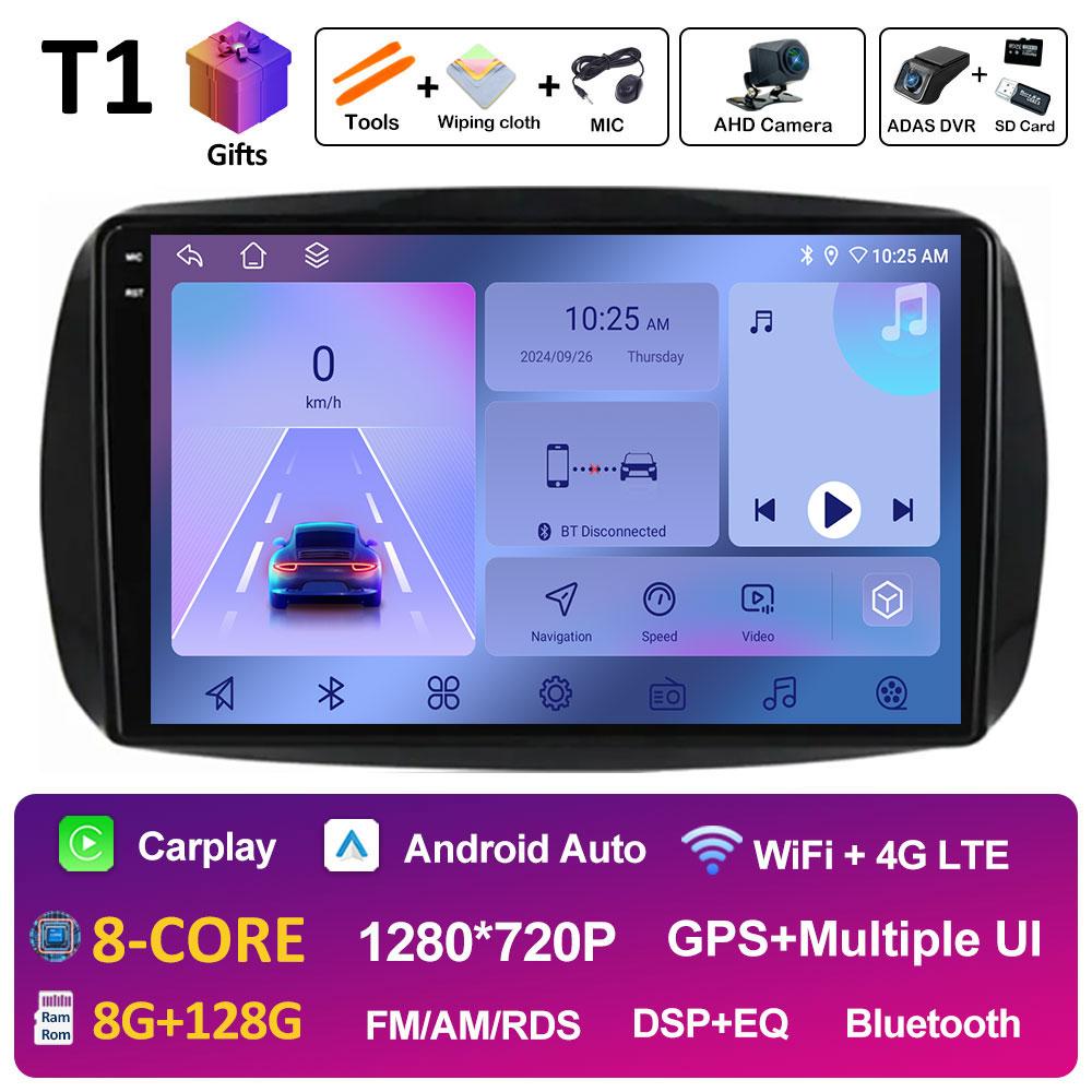 Автомобильное видео для Mercedes Benz Smart 453 Fortwo 2014 2015 2016 2017 - 2020 Радиоплеер Беспроводная навигация Carplay GPS Аксессуары