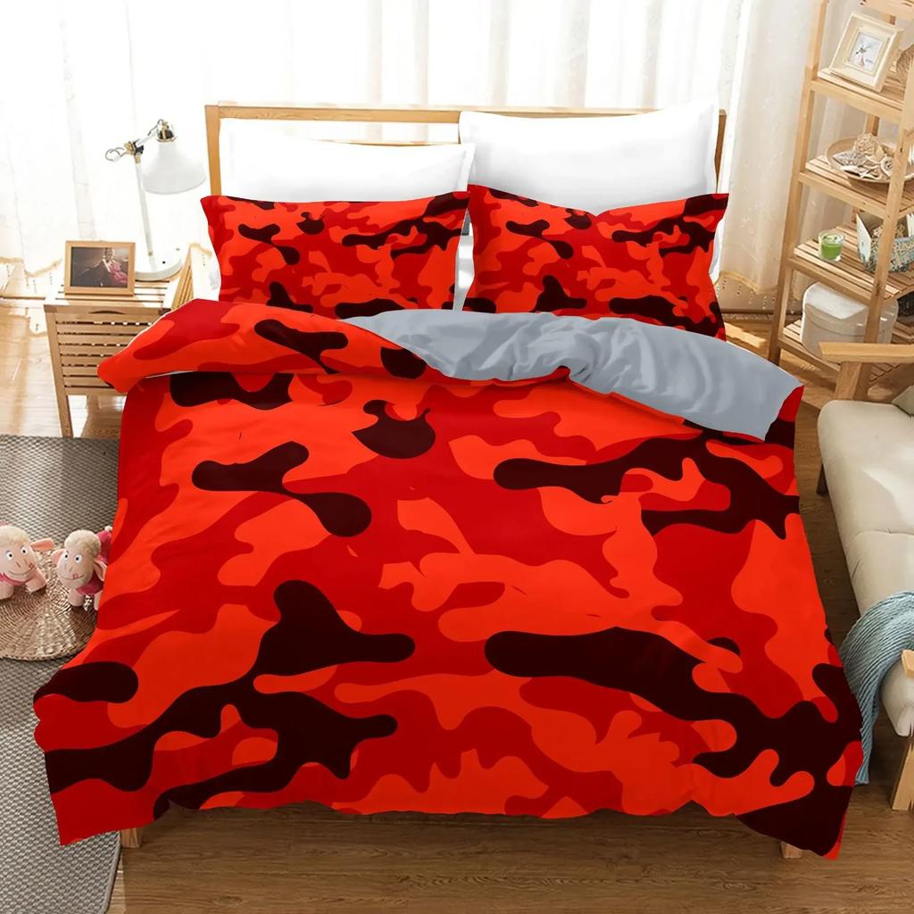 Camo Camouflage Concept Concealment Comfortable Duvet Cover Pillowcase Bedding Set Children Bedroom Decoration Home Textile