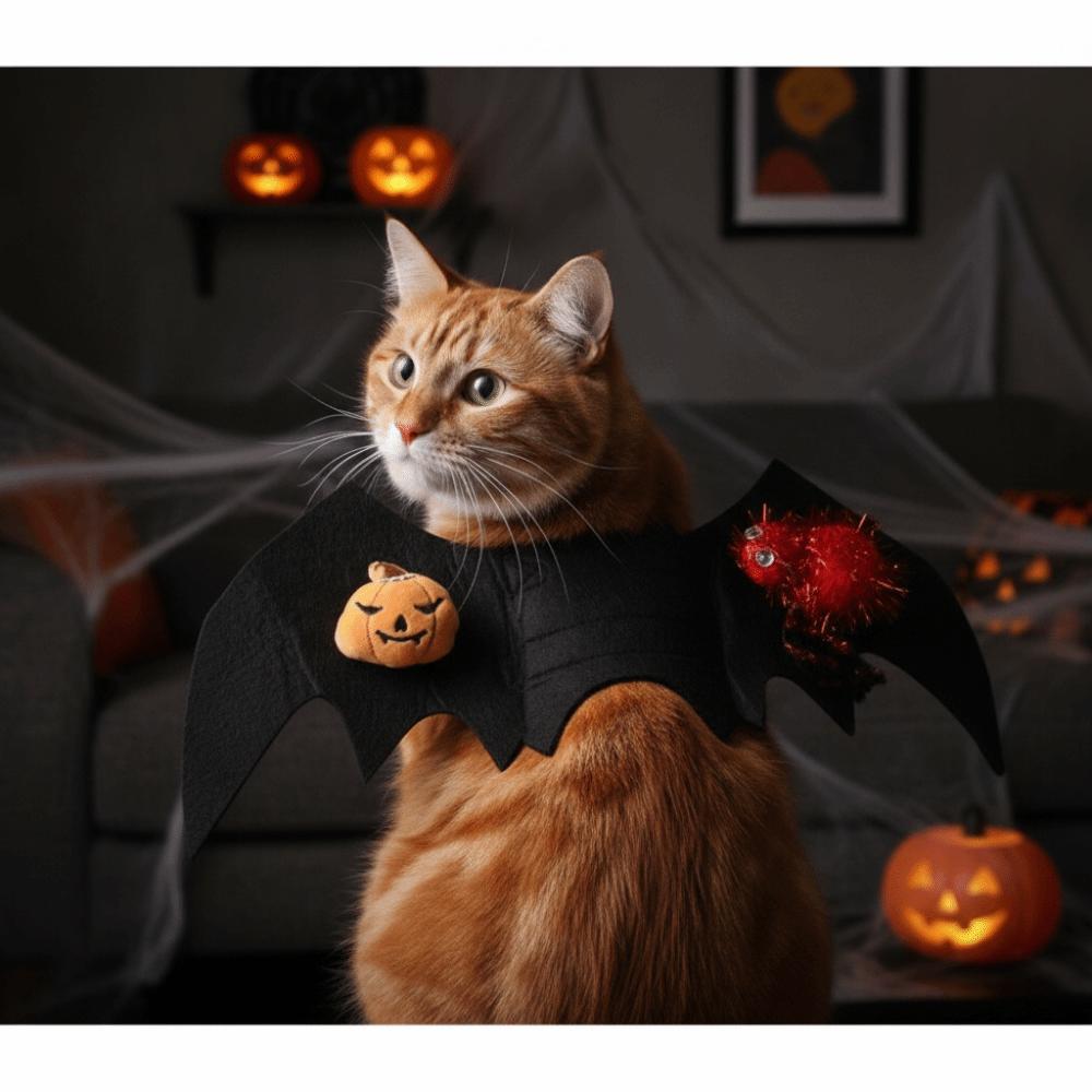 Artificial Wing Pet Bat Wing Costume Adjustable Straps Pet Cosplay Bat Wings Cosplay Prop