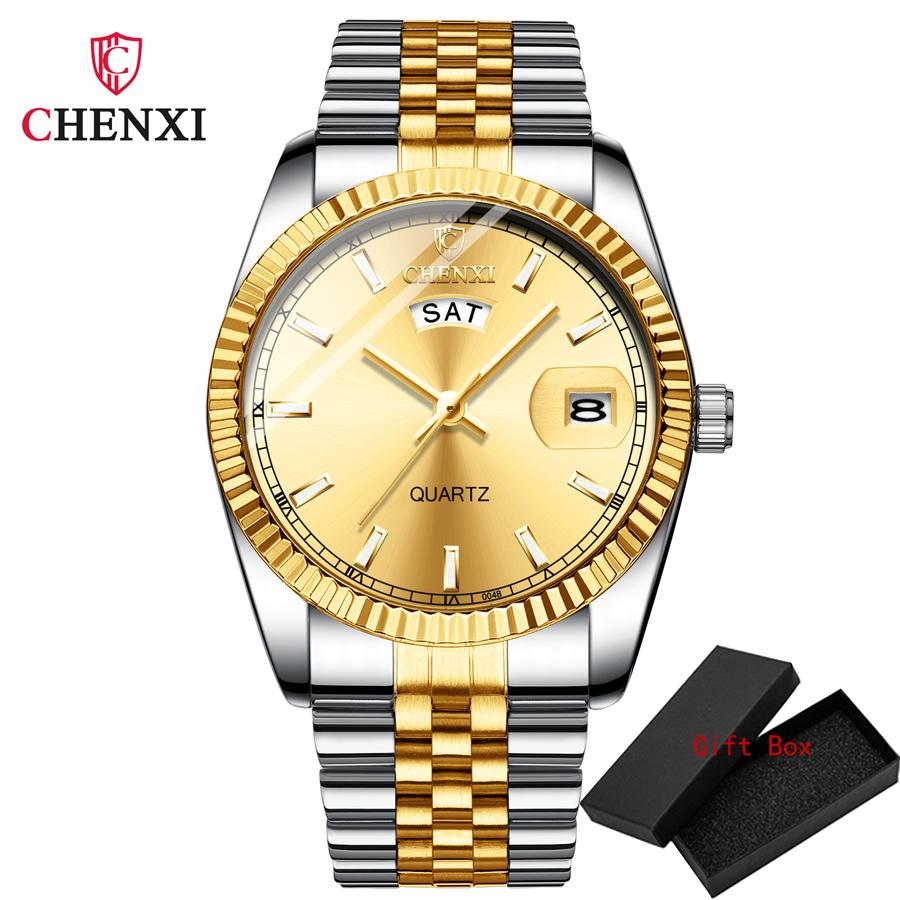Chenxi Top Brand Relogio Masculino Men Watch Quartz Luxury Brand Wristwatches Men's 3 ATM Waterproof Clock Chronograph Gift Men