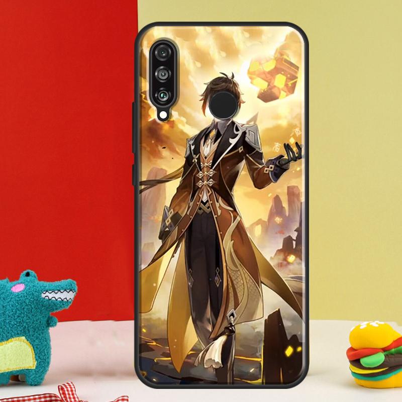 Чехол для Huawei Nova Y91 Y90 Y60 Y70 Y72 Y61 9 10 SE 12i 12s 11i 5T P60 Pro P20 P30 P40 Lite с изображением Чжунли из Genshin Impact