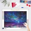 Алмазная картина Астральная полная алмазная вышивка Ночная мозаика Пейзаж со стразами Украшение дома 30x40 см/12x16 дюймов