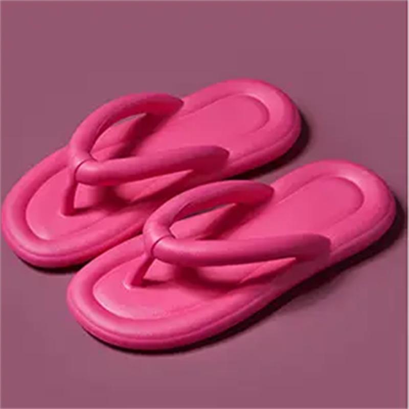 Модные мужские и женские летние сандалии Вьетнамки Мягкая подошва домашние тапочки для ванной комнаты нескользящие износостойкие комнатные парные пляжные шлепанцы