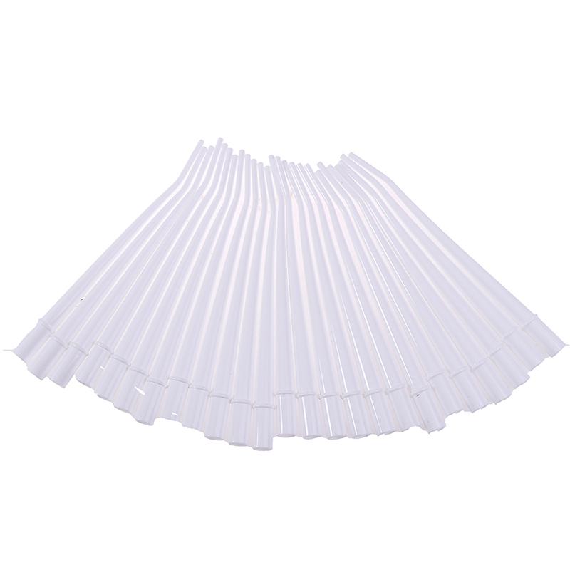 25 Pcs Dental Disposable Elbow Saliva Ejector Suction Tube Surgical Aspirator