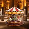 Музыкальная шкатулка-карусель с вращающимся механизмом, мелодичными мелодиями, праздничная игрушка, подарок