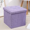 Табурет для хранения Многофункциональный складной большой емкости Водонепроницаемая ткань Стабильная скамейка для спальни Табурет с подставкой для ног с мягким сиденьем Организация мелочей