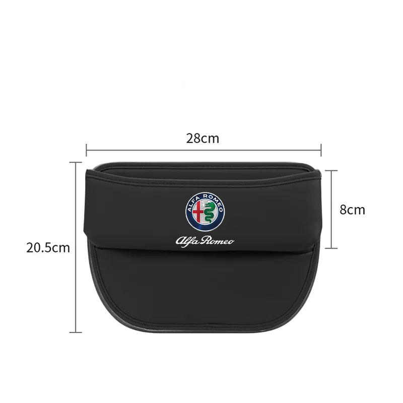 Car Seat Gap Organizer Auto Seat Crevice Side Pocket Storage Box For Alfa Romeo giulietta 159 mito giulia stelvio 147 AccessorieLR1 