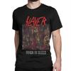 Харадзюку Высококачественные Топы Тяжелый Металл Принт Slayer Футболка Мужчины Женщины Уличная Одежда Оверсайз Винтажный Хлопок Свободная Одежда Унисекс