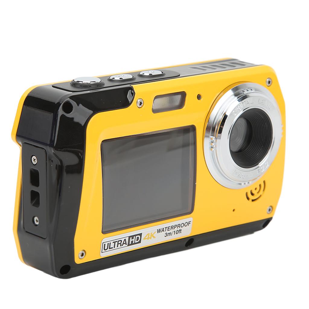 4K 56MP Dual Screen Digital Camera 18X Digital Zoom 10ft Waterproof Underwater Video Camera for