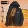 Men's Graphene Cotton Coat: Thick, Plus Velvet, Outdoor Winter Jacket for Dad.