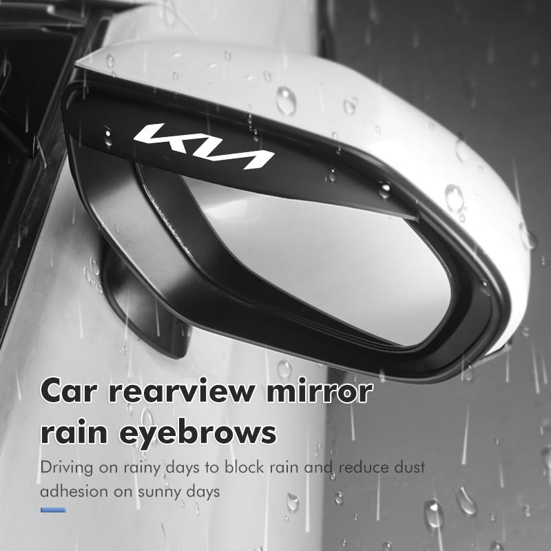 AABIV1 For KIA Car Rear View Mirror Rain Eyebrow Shield Sun Visor Protector Cerato Soul Venga Forte Spectra Sedona Niro Cadenza