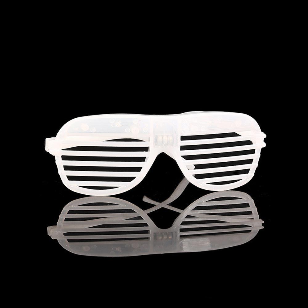 Темные очки для вечеринок, Неоновые светящиеся очки, Светодиодные очки, Очки-жалюзи, Светящиеся палочки для очков