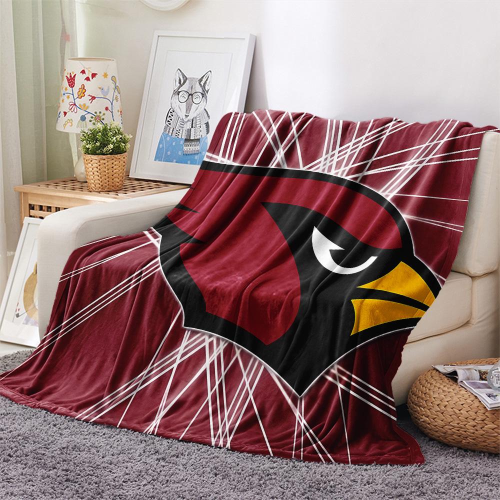 Arizona Cardinals Print Flannel Blanket, High quality Comfortable for All Seasons, Home Decor, Warmth and Comfort, Perfect for Christmas Gifts