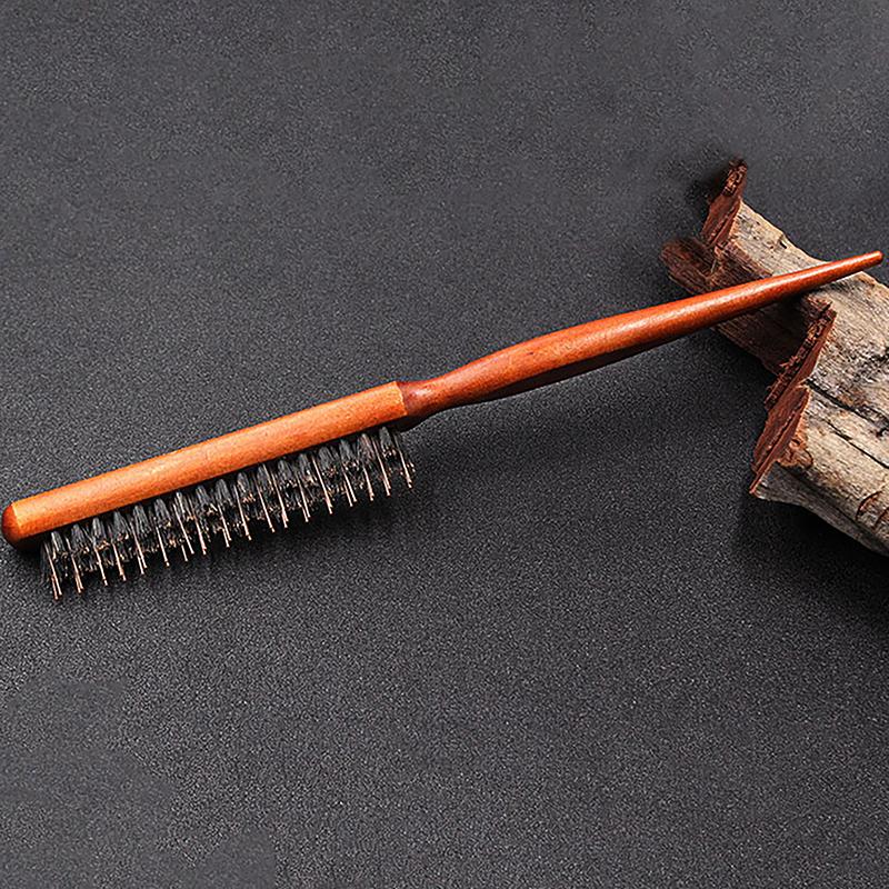 Профессиональные салонные щетки для начеса, щетина кабана, тонкая расческа из дерева, удлинитель для волос, парикмахерские инструменты для укладки своими руками