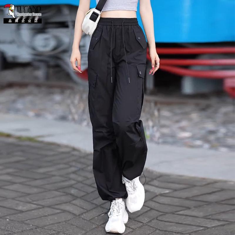 Женские спортивные брюки Woodpecker быстросохнущие свободного кроя - Утягивающие, дышащие, для весны и осени