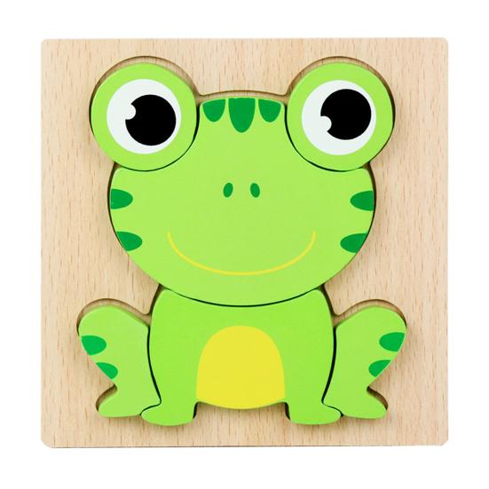 Toddlers Wooden Puzzle Animal Vehicle Cognition Preschool Early Education 3D Jigsaw Puzzle Colorful Block Assembly Toy Boys Girls Gift