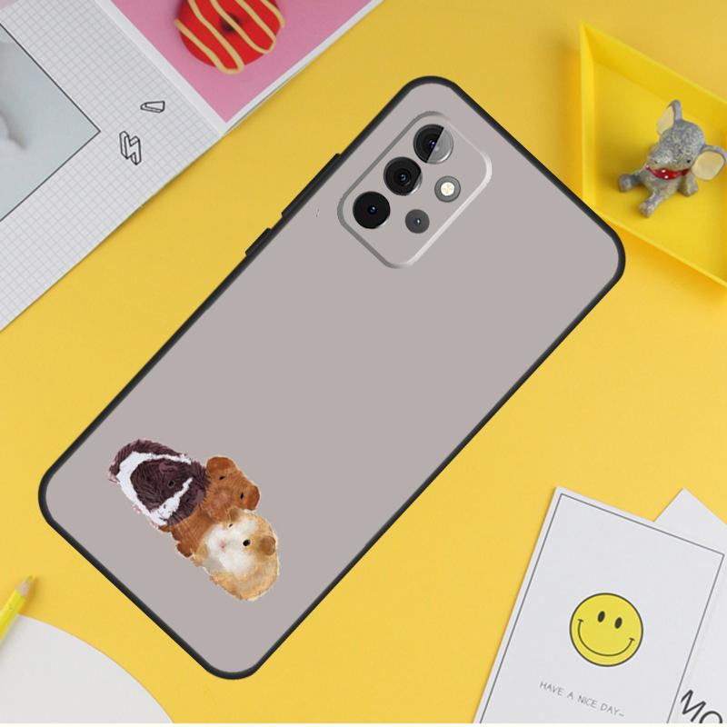 Милый чехол с изображением морской свинки для Samsung Galaxy A54 A34 A14 A13 A33 A53 A12 A32 A52 A71 A51 A15 A25 A35 A55