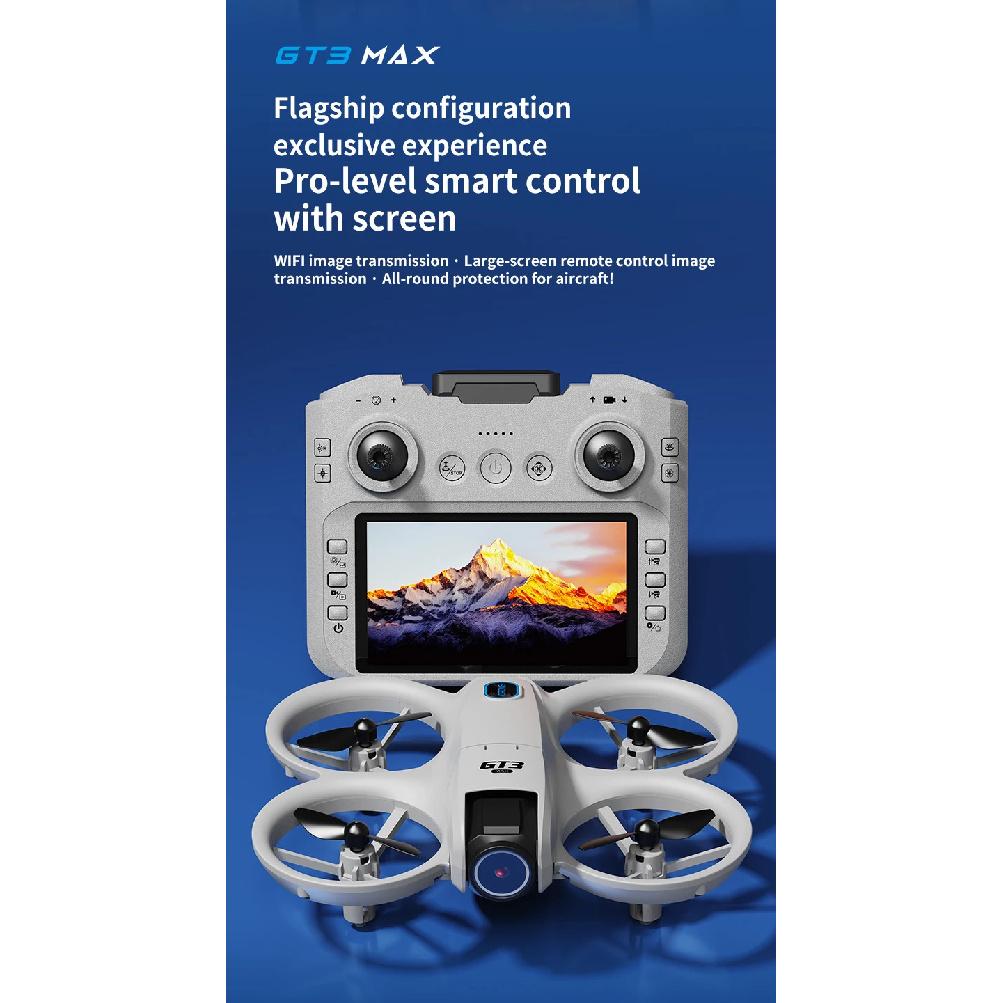 New GT3 With Screen Mini Drone 8K HD Camera 180° ESC Aerial Photography Aircraft Height Pocket UFO Remote Control Aircraft