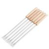 Sengin No Ya Petit Chocolat Chocolate Fondue Forks and Cheese Fondue Picks (24cm Long) with Wooden Handles, Set of 6