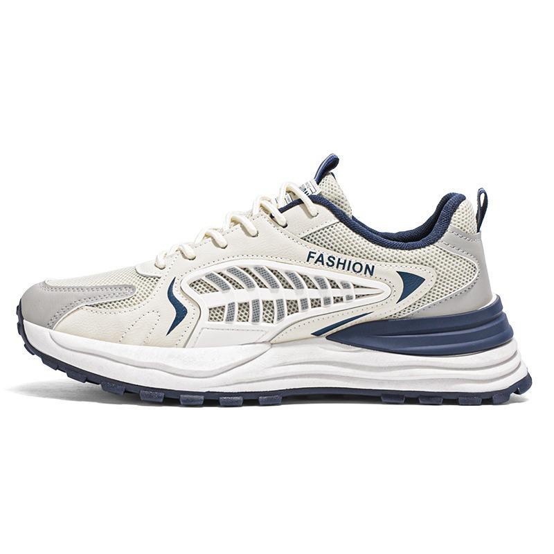 Spring Men's Shoes New Breathable Mesh Sports Shoes Men's Trend Versatile Platform Casual Trendy Shoes