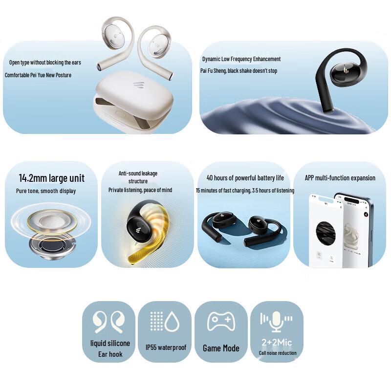 Edifier X Fit Open-Ear Sport Bluetooth Headset