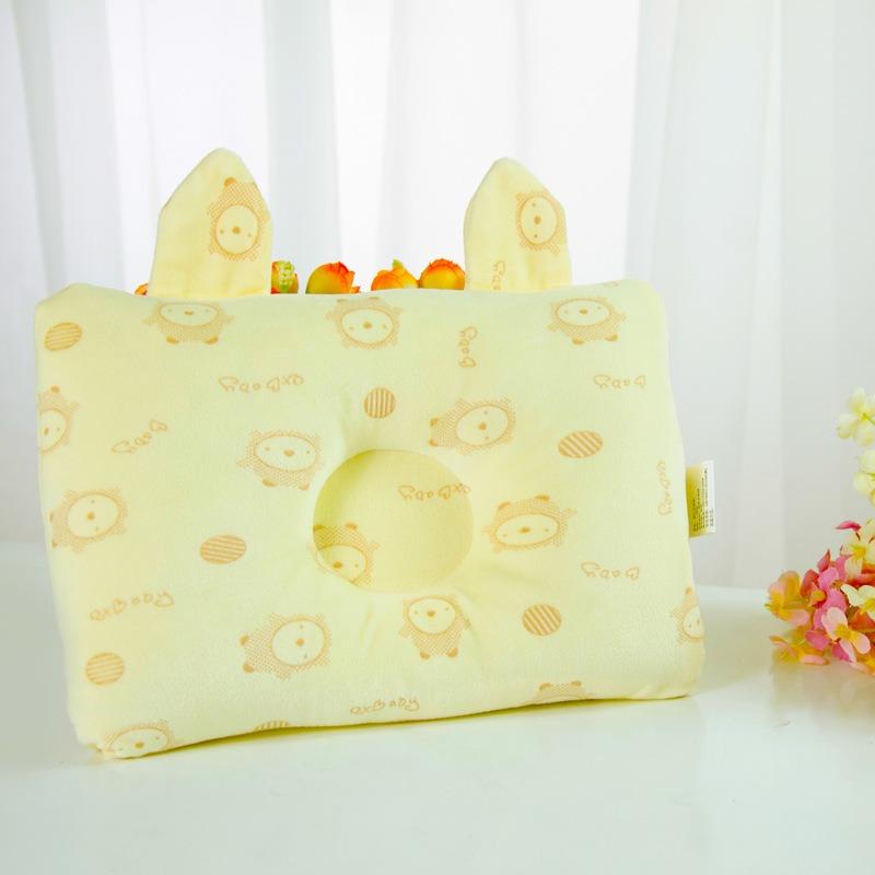 Newborn Baby Baby Pillow Baby Pillow Anti-biased Head Shaping Pillow Pure Cotton Diamond Velvet Pillow