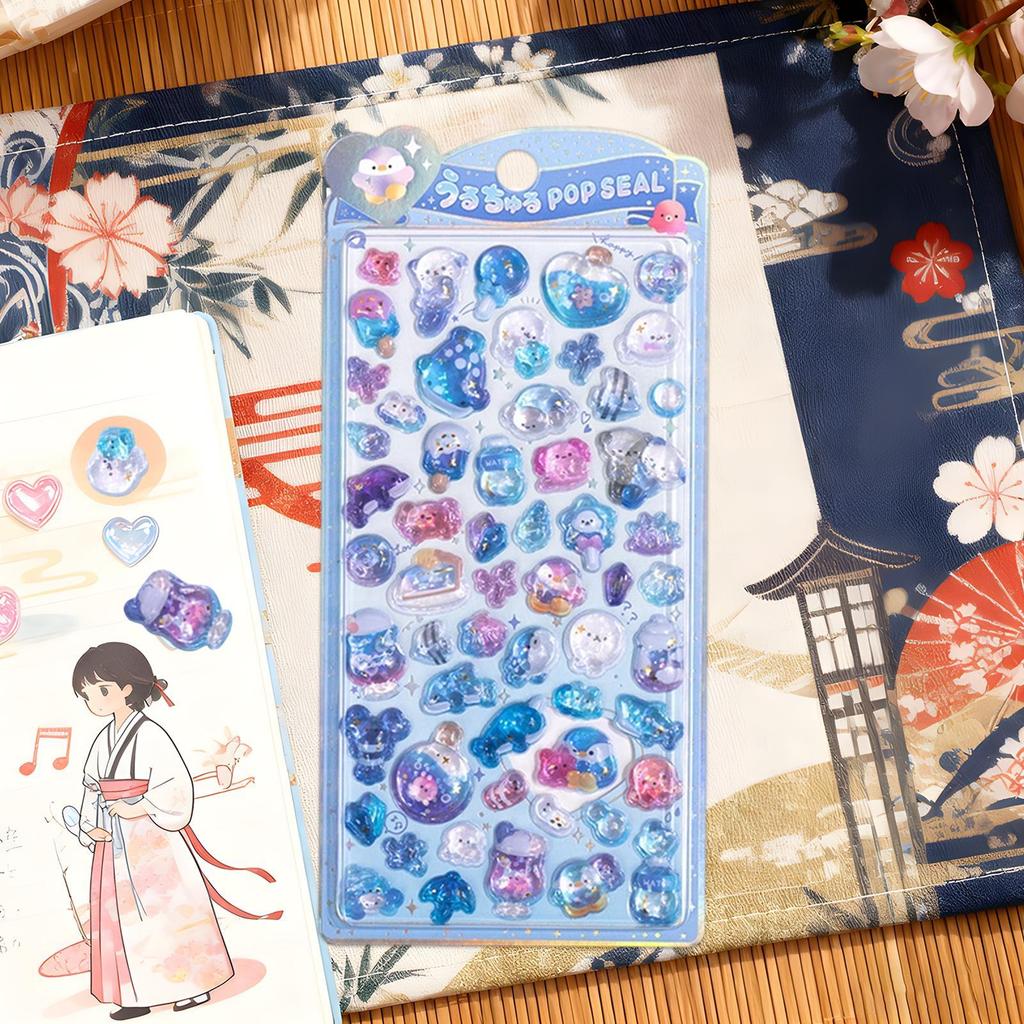 3D Стикеры Милые Смоляные Материалы для Скрапбукинга Фигурки Животных Наклейки Украшение для Телефона для Детей Девочек Малышей Скрапбук Телефон Журнал