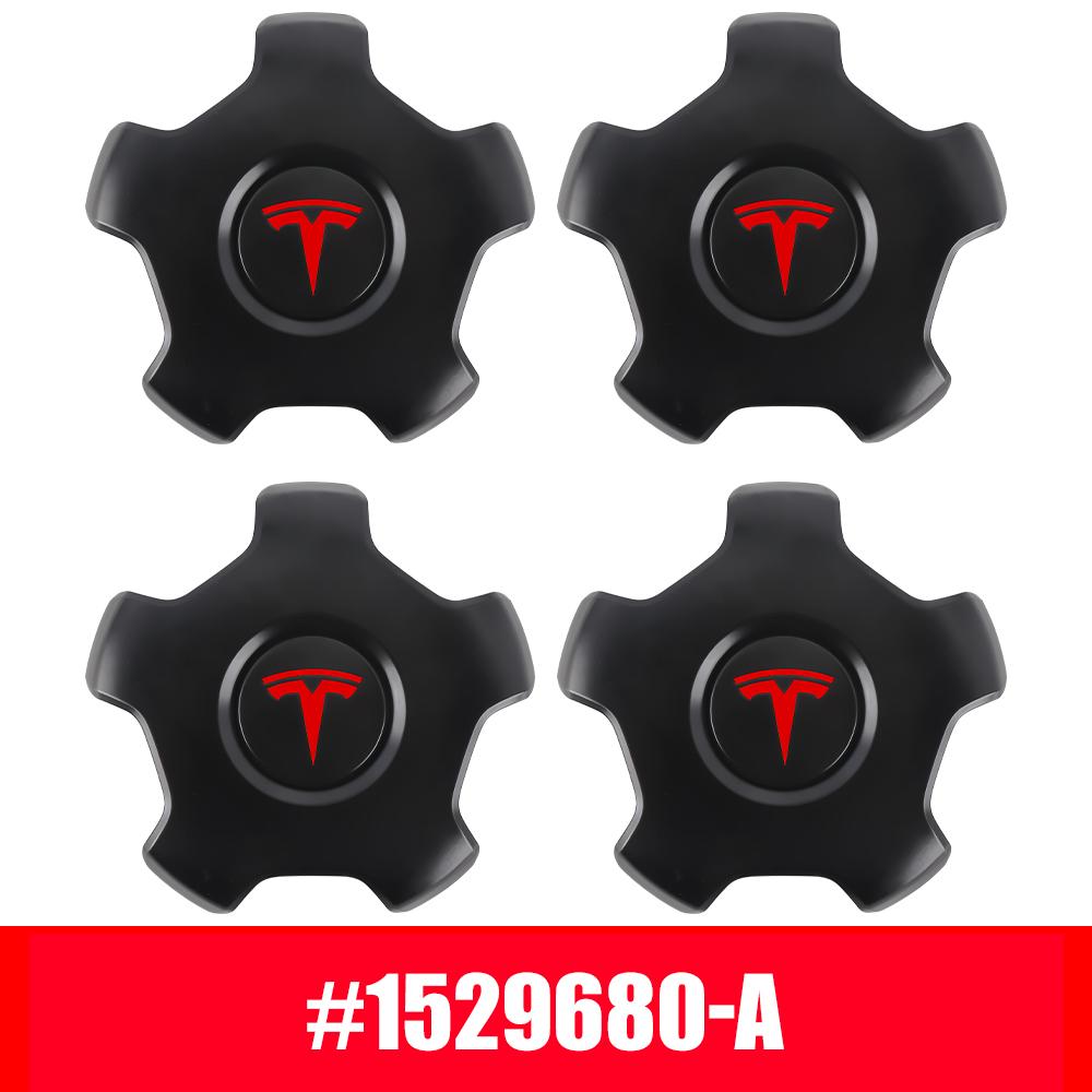 4Pcs For Tesla Model 3 OEM 1529680-A Original Hubcaps Car Wheel Center Cover Auto Hub Caps Emblem Replacement 18-inch Huncap