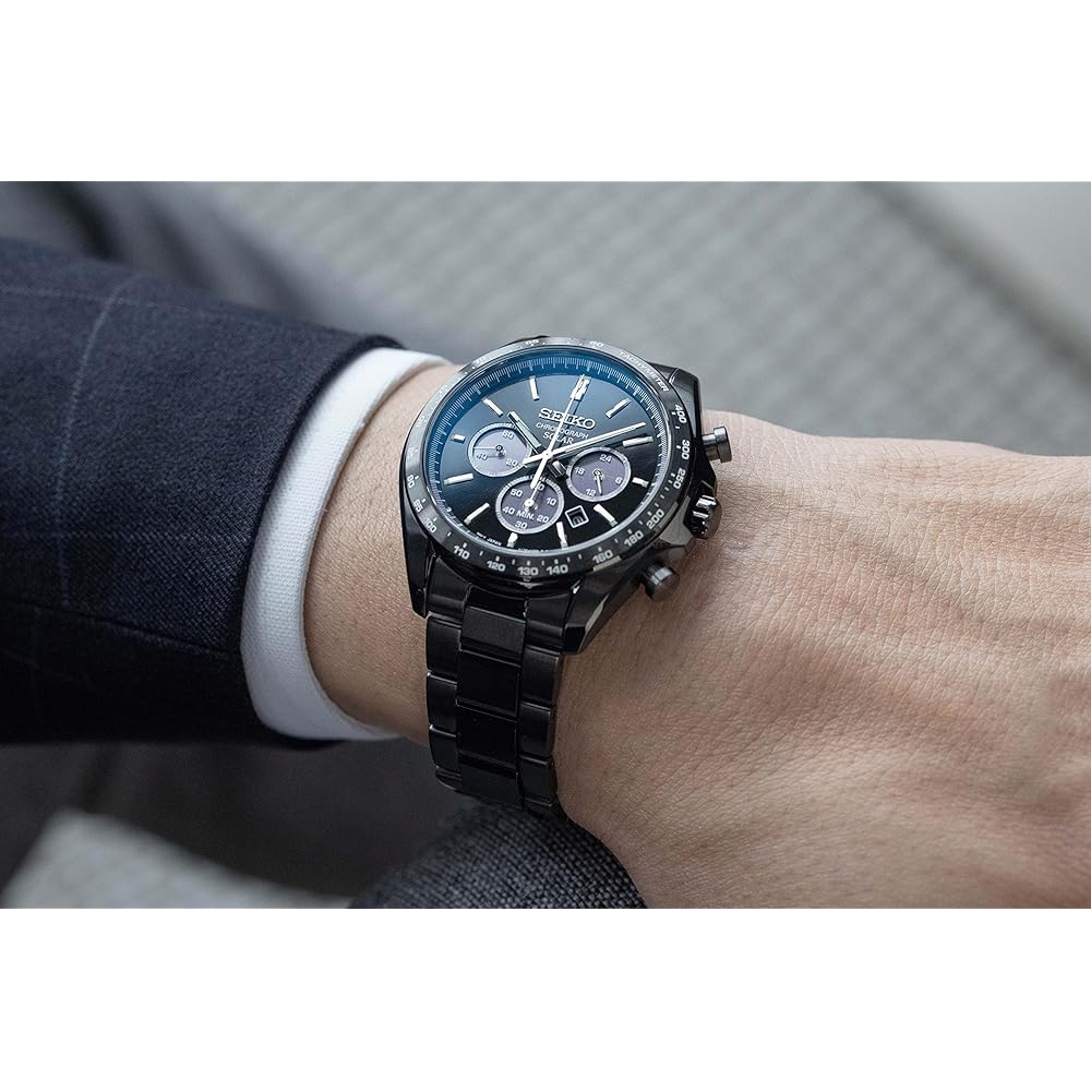 [Seiko Watch] Seiko Selection Solar Chronograph The Standard Men's SBPY169 All Black