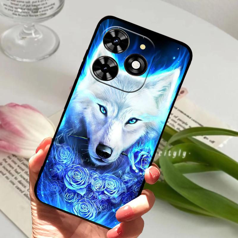 Для Infinix Hot 40 Чехол hot40i X6528B Ударопрочный Мягкий ТПУ Силиконовый Чехол для Телефона Для Infinix Hot 40i Funda Hot40 Pro Capa Мультяшный