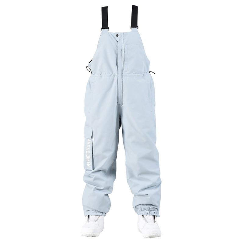 Unisex Oversized Snowboarding Pants Winter Outdoor Windproof Thermal Ski Suit Men Women
