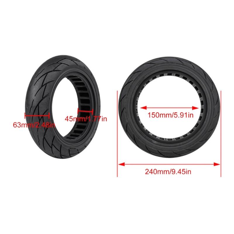 Electric Scooter ExplosionProof Hollow Tyre 10X2.5 Tubeless Tires Rubber Front Rear Wheel Tire Scooter Accessories