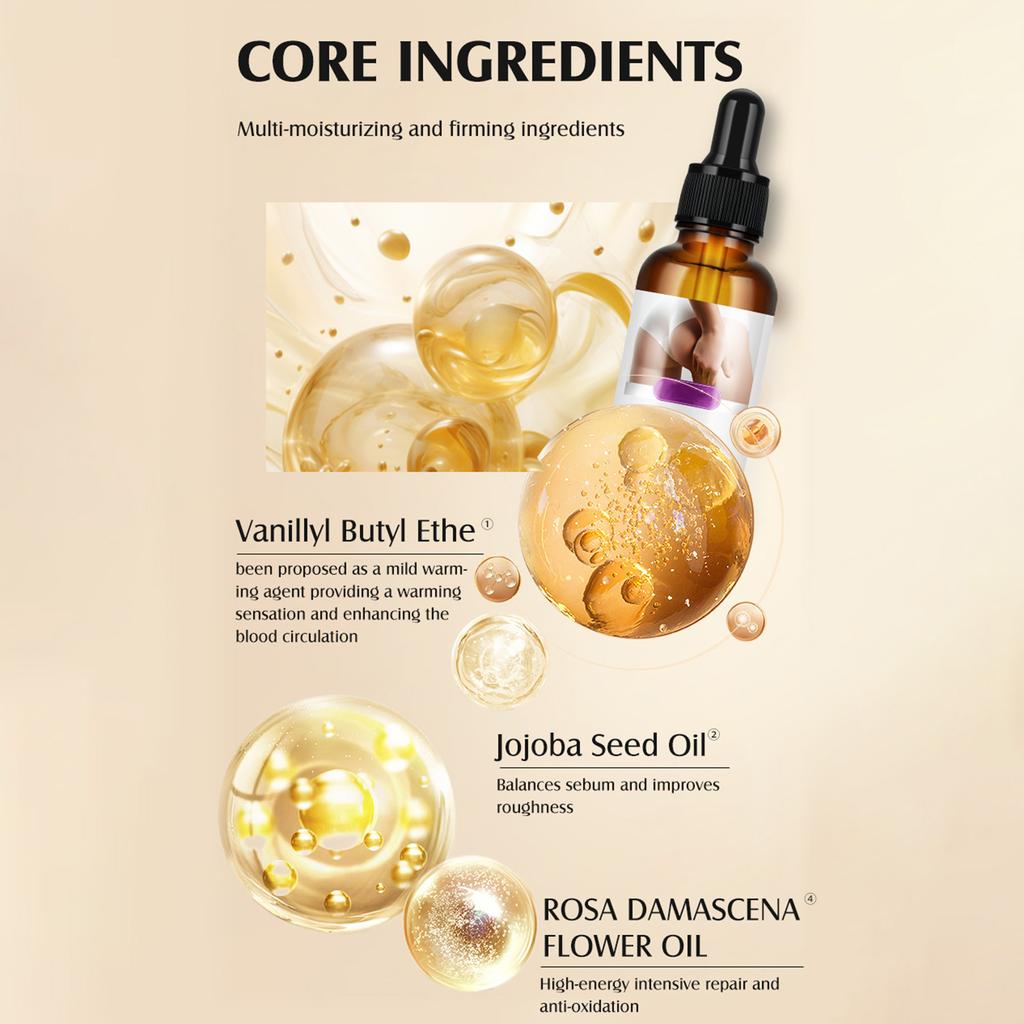 B Масло для плотной задницы: Подтяжка и укрепление попы Маска для подтяжки и укрепления попы от целлюлита. Укрепляющее и подтягивающее масло для тела, придает гладкость и упругость 30 мл