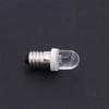 5Pcs Led E10 Dc3V 5V 6V 12V 24V Screw Bulb Warning Signal Bulb E10 Instrumentation Bulb Indicator White Auto Interior Light