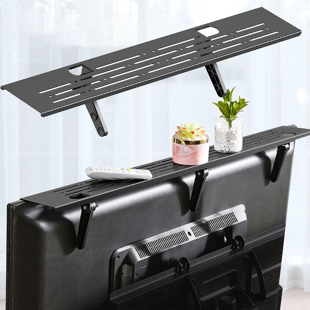 Экономия места на верхней полке телевизора, подставка для компьютера, практичный органайзер для монитора
