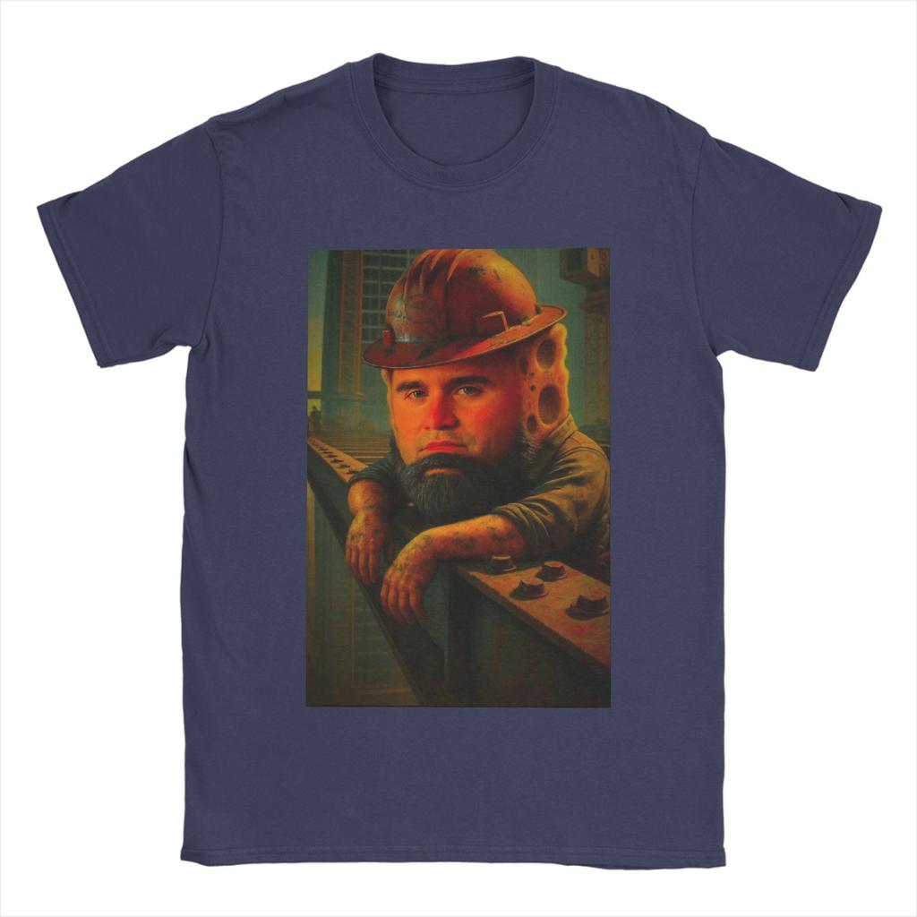 Humor Charlie Kirk Miner Tshirt Unisex Round Collar 100 Cotton T Shirts Short Sleeve Tee Shirt Plus Size Tops