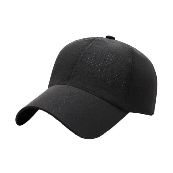 Baseball Hat Breathable Mesh Design Lightweight UV Proof Sun Hat Solid Color Adjustable Outdoor Sport Hat Headwear