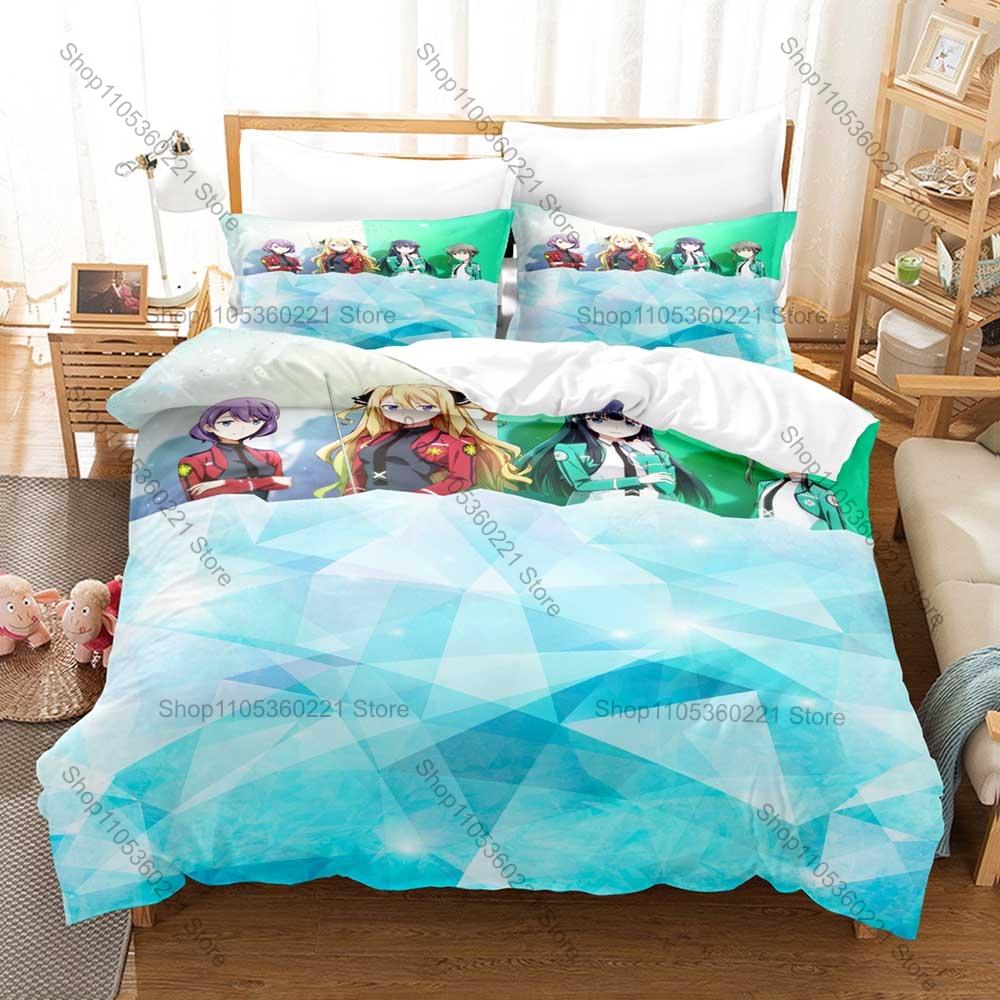 Kpop The Irregular at Magic High School 3D Print Bedding Set 3 Piece Bed Linen for Fans Bedroom Decor