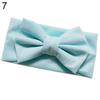 Милая однотонная повязка на голову с бантом ярких цветов для малышей, аксессуар для волос