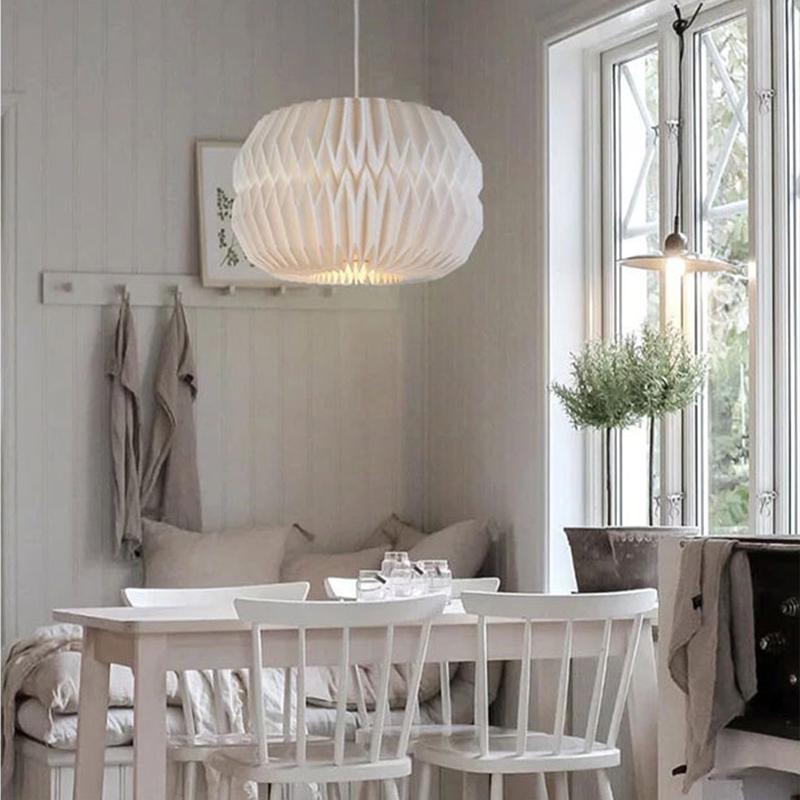 1шт оригами подвесной абажур скандинавский складной фонарь абажур для гостиной ресторана бара кафе