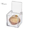Прозрачные акриловые коробки, маленькие квадратные кубические контейнеры с крышкой, пластиковый органайзер для хранения конфет, таблеток, крошечных ювелирных изделий