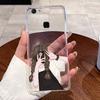 Чехол для Vivo V7+ V7 V 7 Plus 1716 1718 Корпус Прозрачная задняя крышка Роскошный Милый Сердце Любви Кролик Забавный Мягкий Силиконовый Чехол для Телефона из ТПУ