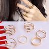 Six-Piece Geometric Joint Ring Fashion Creative Couple Ring Jewelry Ladies Ring