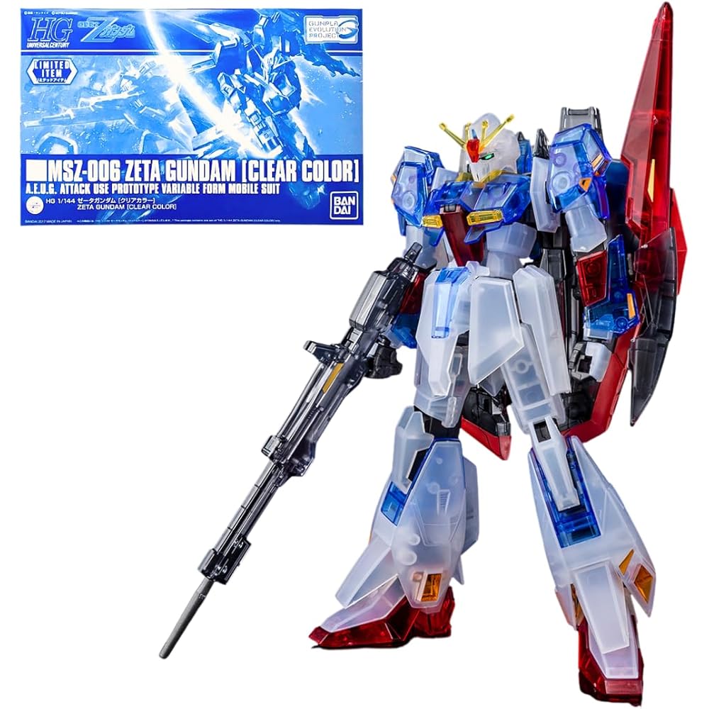 HG Zeta Gundam Прозрачный Цвет 1/144 Масштаб Модель Мобильный Костюм Z Gundam Коллекционная Модель-Конструктор