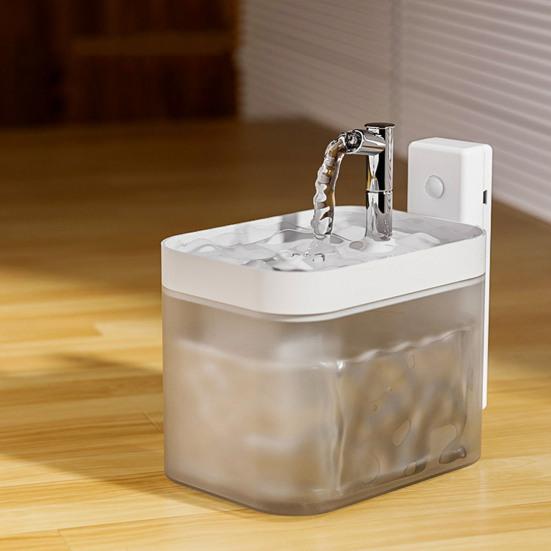 Беспроводной фонтан для кошек 1,5 л автоматический дозатор воды для домашних животных с зарядкой через USB