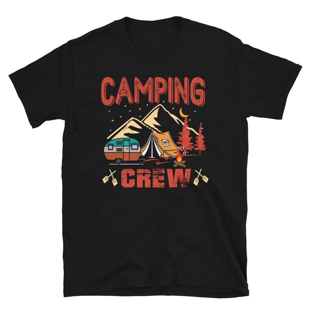 Camping Crew Vintage Design Camping Novelty T-Shirt