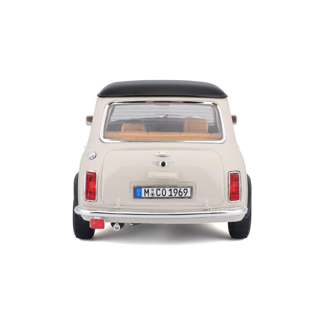 Bburago Масштаб 1969 Mini Cooper Бежевый Литая модель Готовая 1/18 / Автомобиль, Продукт, 18-12036