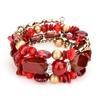 Vintage Colorful Natural Stone Beads Bracelet Bohemian Multilayer Fashion Bracelets for Women and Men Bangles Jewelry