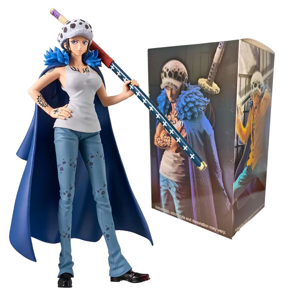 Горячая 17см Аниме мужчины и женщины Стиль Стоячая Фигурка One Piece Страна Трафальгарское Право ПВХ Коллекционная Модель Куклы Игрушка Для Подарка